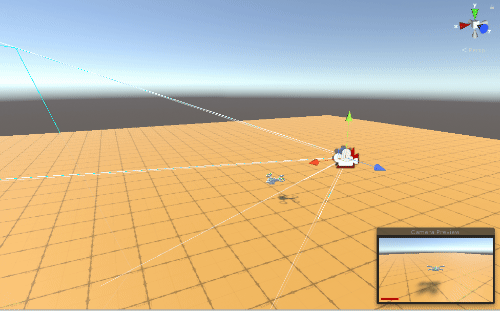 Animated gif of third-person camera animation